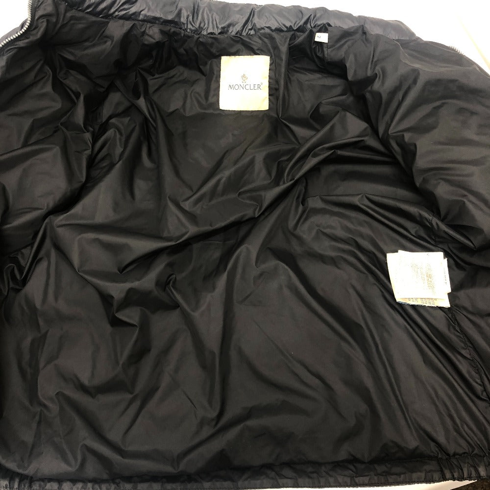 MONCLER ENA Women's Black Nylon Down Jacket with Logo Patch