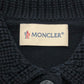 MONCLER ロゴ ワッペン アパレル トップス 襟元ニット 半袖 ニットポロ ポロシャツ コットン レディース ネイビー