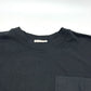 MONCLER C-SCOM-24-35846 Chest Pocket Side Button Apparel Short Sleeve T-Shirt Cotton Women's Black