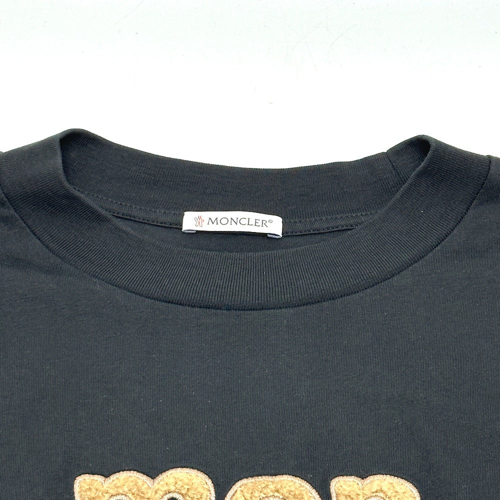 MONCLER C-SCOM-25-8822 Logo Apparel Short-Sleeved T-Shirt Cotton Women's Black