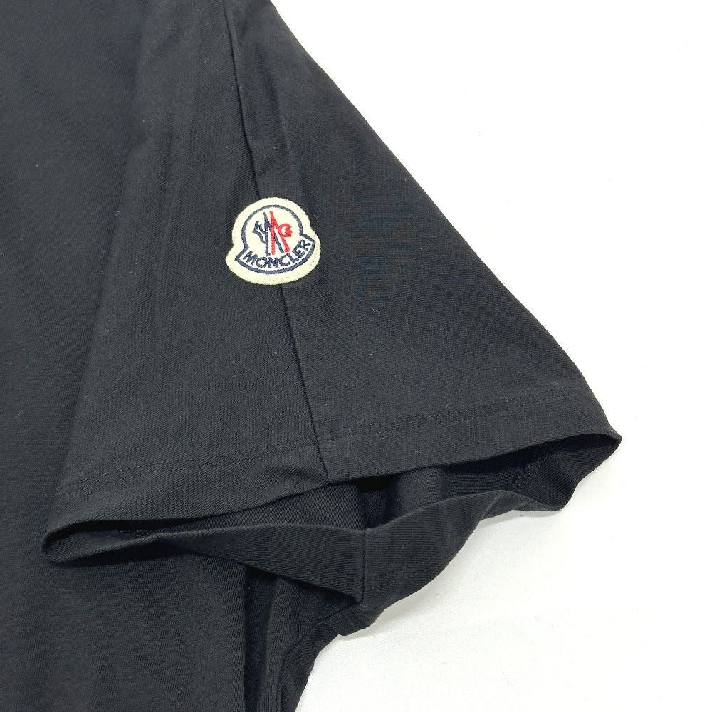 MONCLER C-SCOM-25-8822 Logo Apparel Short-Sleeved T-Shirt Cotton Women's Black