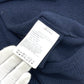 MONCLER C-TIND-23-298 Logo Embroidered Long Sleeve Apparel Sweater Wool Women's Navy