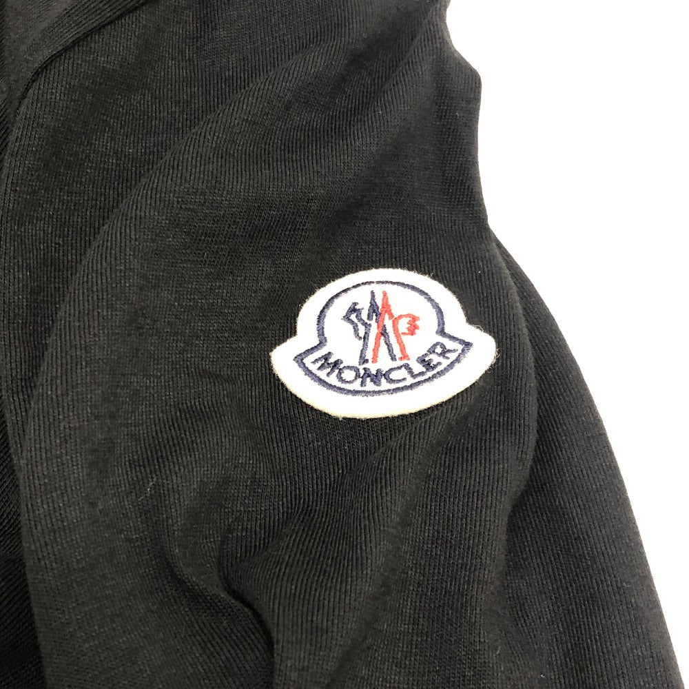 MONCLER ボアロゴパッチ ワッペン アパレル トップス ロンT 長袖シャツ コットン レディース ブラック