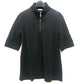 MONCLER ハーフジップ アパレル トップス Tシャツ ロゴ ワッペン 半袖シャツ コットン メンズ ブラック
