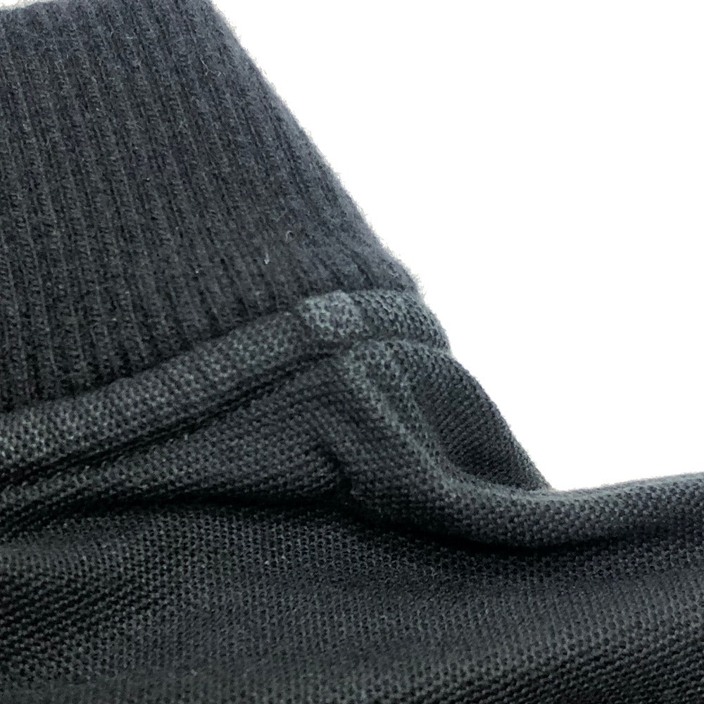MONCLER ハーフジップ アパレル トップス Tシャツ ロゴ ワッペン 半袖シャツ コットン メンズ ブラック