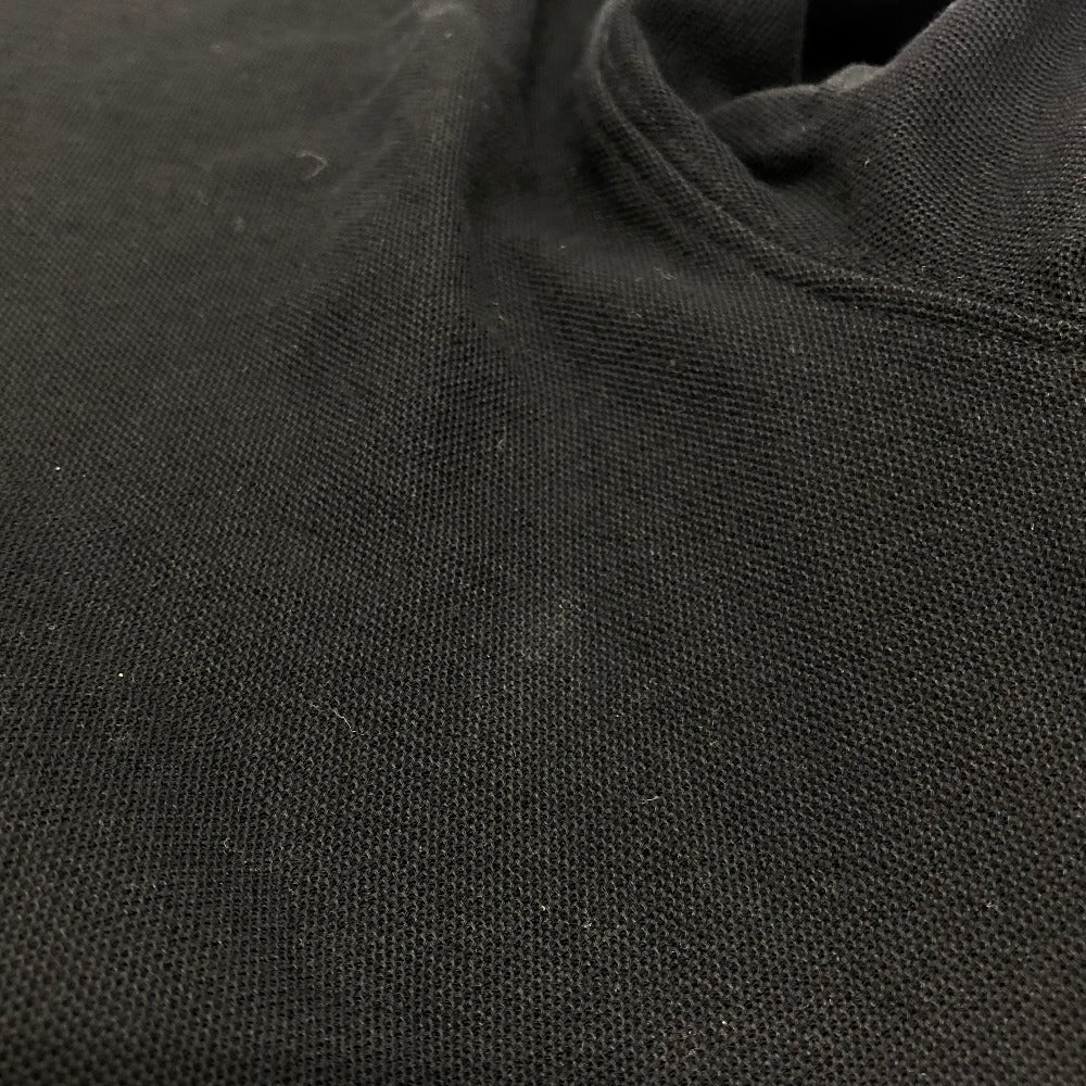 MONCLER ハーフジップ アパレル トップス Tシャツ ロゴ ワッペン 半袖シャツ コットン メンズ ブラック