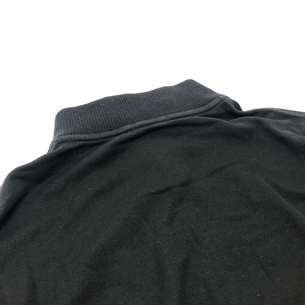MONCLER ハーフジップ アパレル トップス Tシャツ ロゴ ワッペン 半袖シャツ コットン メンズ ブラック