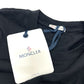 MONCLER K10938C00028 89ADC 25SS Embroidered hemline apparel Short sleeve T-shirt cotton Black Used