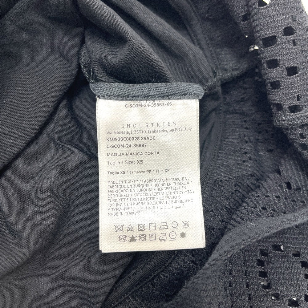 MONCLER K10938C00028 89ADC 25SS Embroidered hemline apparel Short sleeve T-shirt cotton Black Used