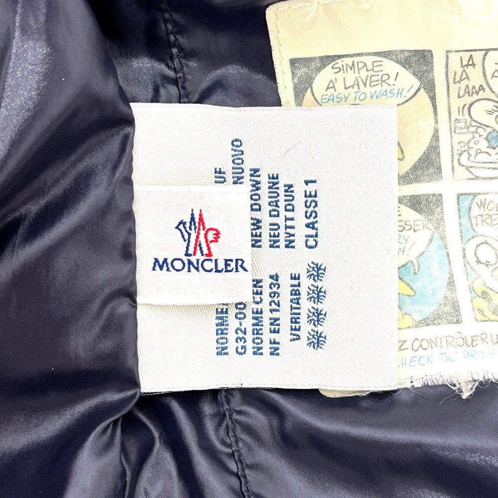 MONCLER Wappen down Best Nylon Black Used
