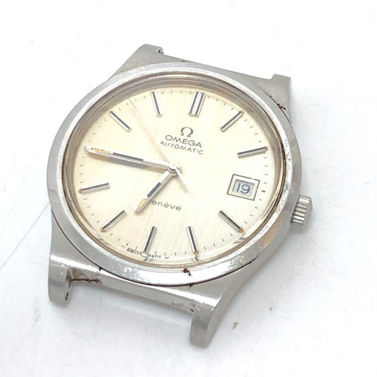 OMEGA ジュネーブ デイト 自動巻き 腕時計 SS メンズ シルバー - brandshop-reference