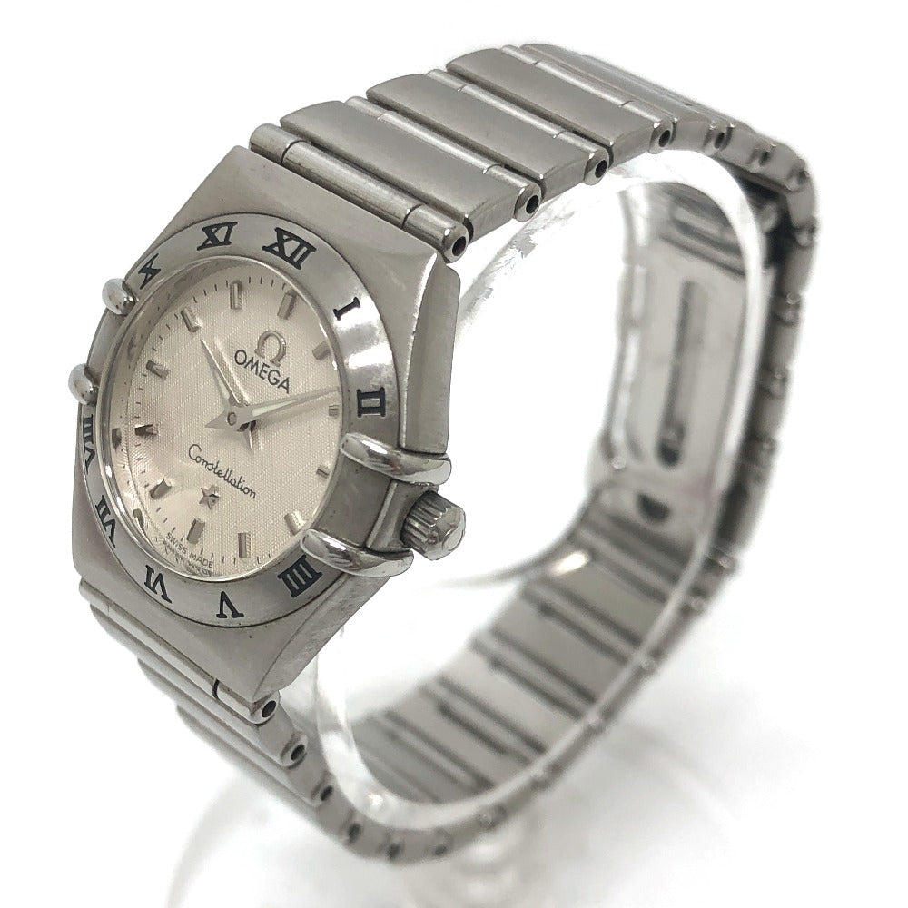 OMEGA 1572.3 Constellation quartz Wristwatch SS Silver Used