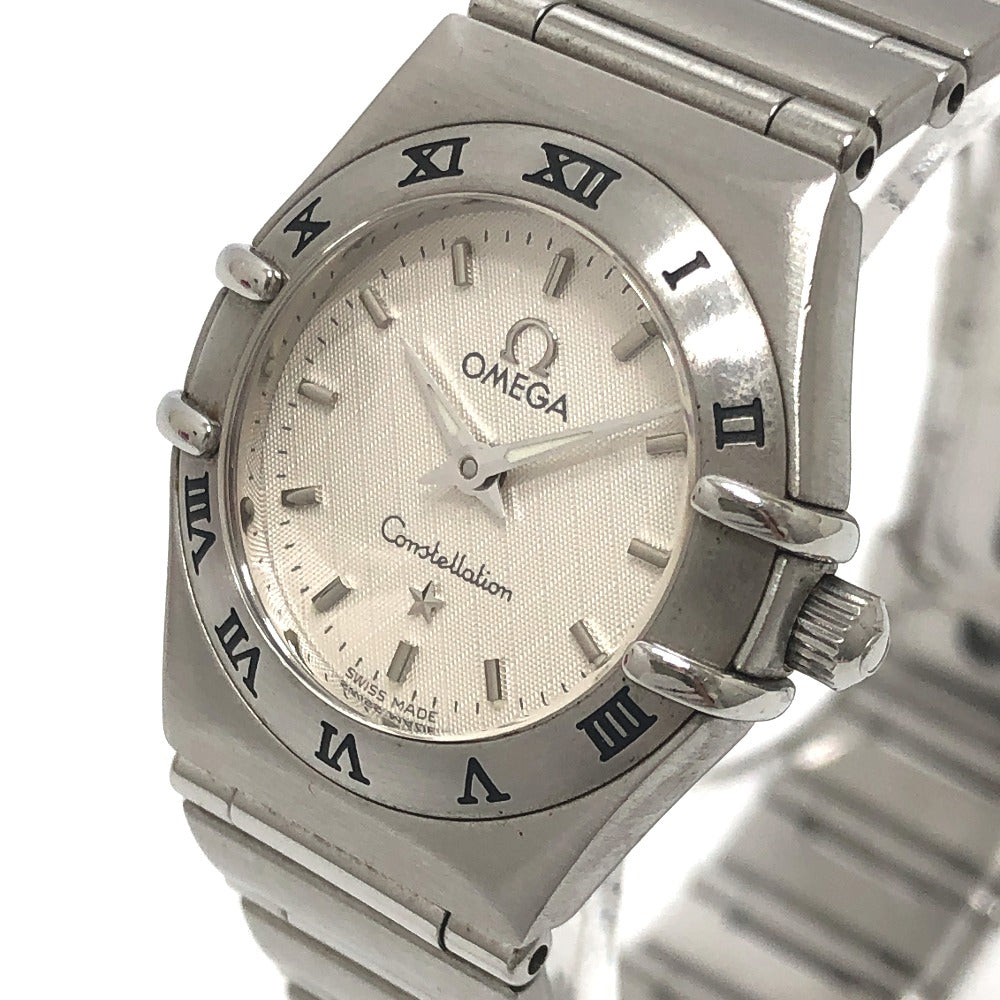 OMEGA 1572.3 Constellation quartz Wristwatch SS Silver Used