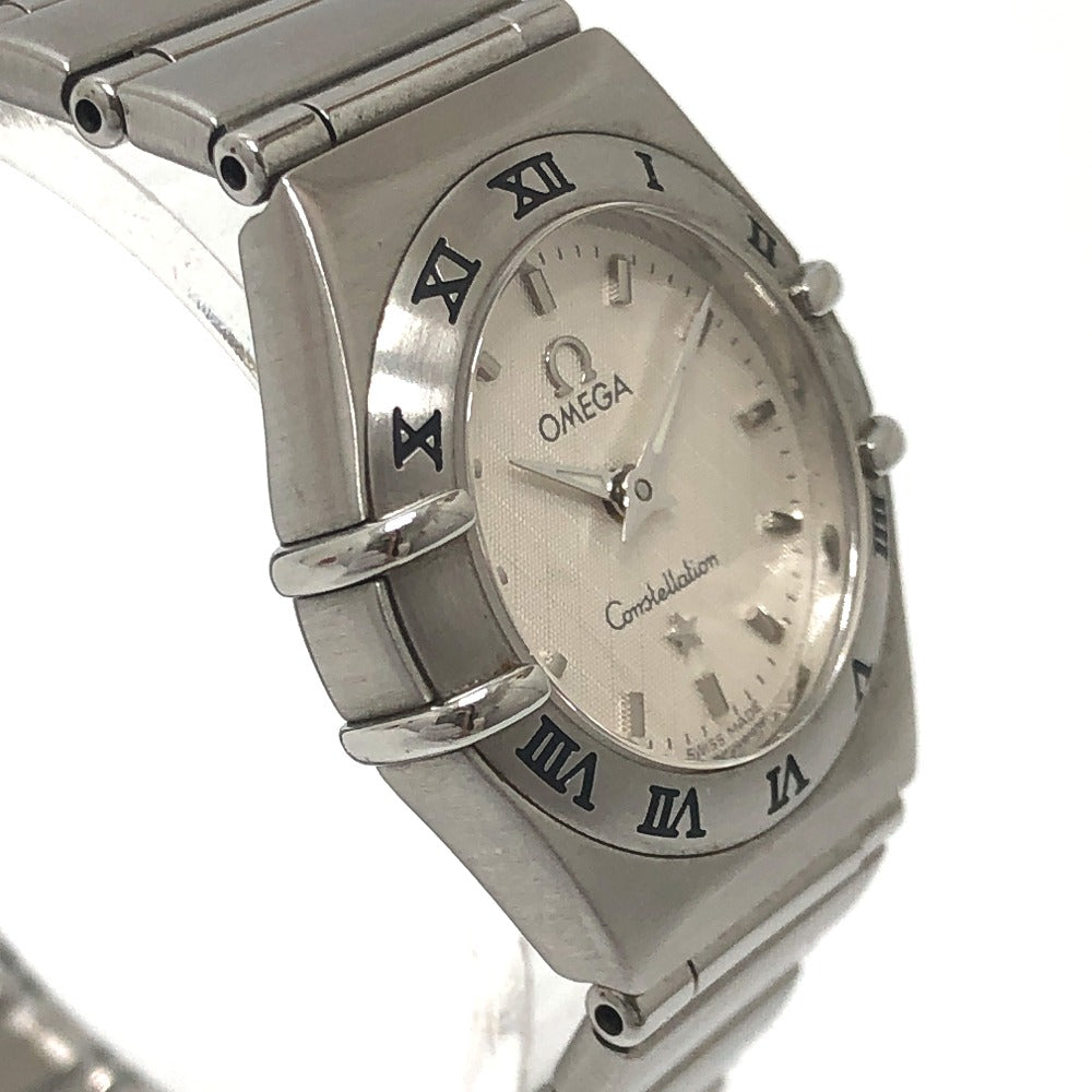 OMEGA 1572.3 Constellation quartz Wristwatch SS Silver Used