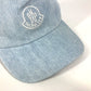 MONCLER ロゴ 帽子 キャップ帽 ベースボール キャップ コットン ユニセックス ブルー - brandshop-reference