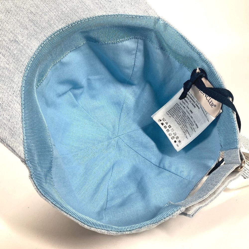 MONCLER ロゴ 帽子 キャップ帽 ベースボール キャップ コットン ユニセックス ブルー - brandshop-reference