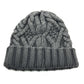 MONCLER ロゴ 編込み アパレル ニット帽 ウール レディース グレー