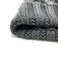 MONCLER ロゴ 編込み アパレル ニット帽 ウール レディース グレー