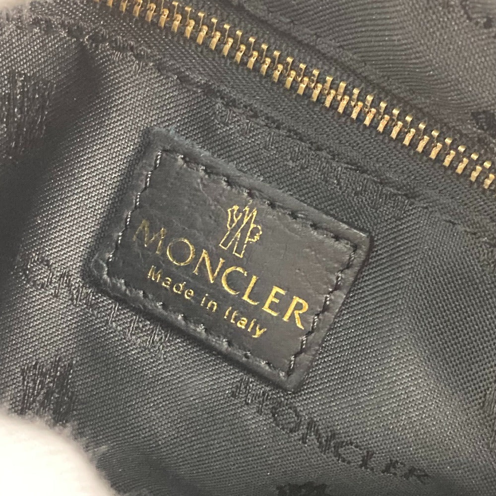 MONCLER レオパード 豹 ヒョウ キルティング メタルタグ メイクポーチ 化粧ポーチ ポーチ ナイロン レディース - brandshop-reference