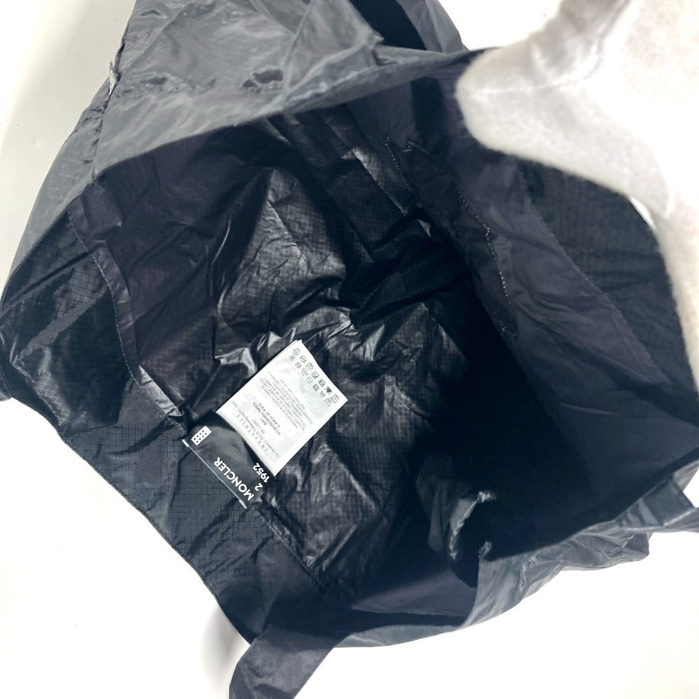 MONCLER ロゴ ショルダーバッグ カバン トートバッグ エコバッグ ハンドバッグ ナイロン ユニセックス ブラック - brandshop-reference