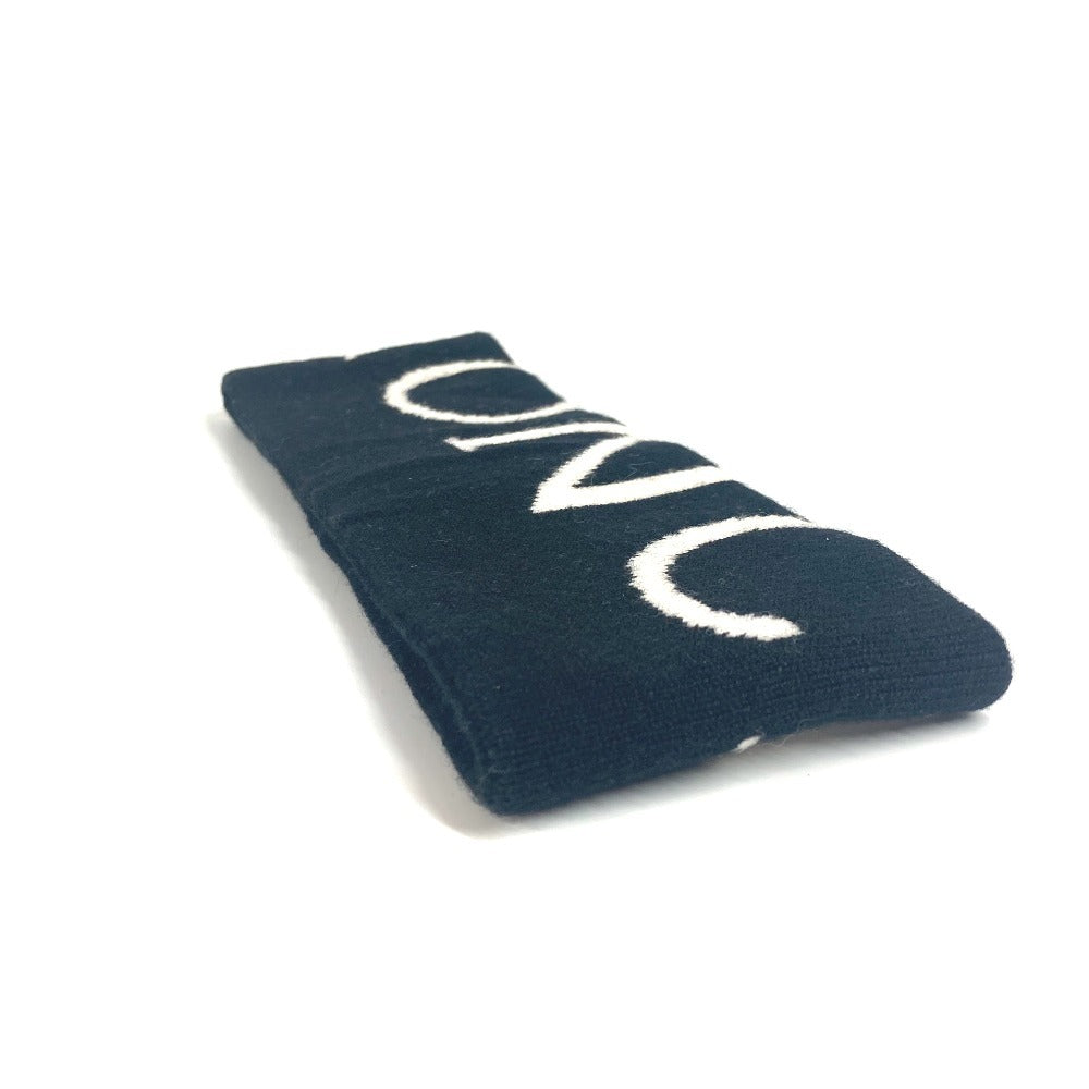 MONCLER ロゴ ヘッドバンド ヘアアクセサリー ヘアバンド ウール レディース ブラック - brandshop-reference