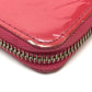 LOUIS VUITTON M9147F Monogram Vernis Zippy Wallet, Patent Leather, Women's, Raspberry Pink