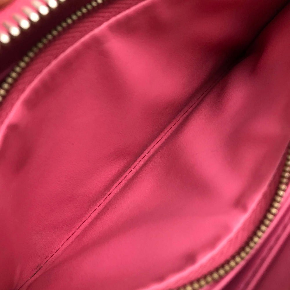LOUIS VUITTON M9147F Monogram Vernis Zippy Wallet, Patent Leather, Women's, Raspberry Pink
