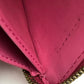 LOUIS VUITTON M9147F Monogram Vernis Zippy Wallet, Patent Leather, Women's, Raspberry Pink