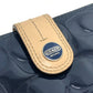 COACH Signature Bi-fold long wallet with logo Long Wallet Enamel / Leather blue Used