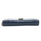 COACH Signature Bi-fold long wallet with logo Long Wallet Enamel / Leather blue Used