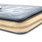 COACH Signature Bi-fold long wallet with logo Long Wallet Enamel / Leather blue Used
