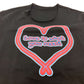 Lucien Pellat-Finet フロントハート Love is what you need トップス カットソー アパレル 半袖Ｔシャツ コットン レディース - brandshop-reference