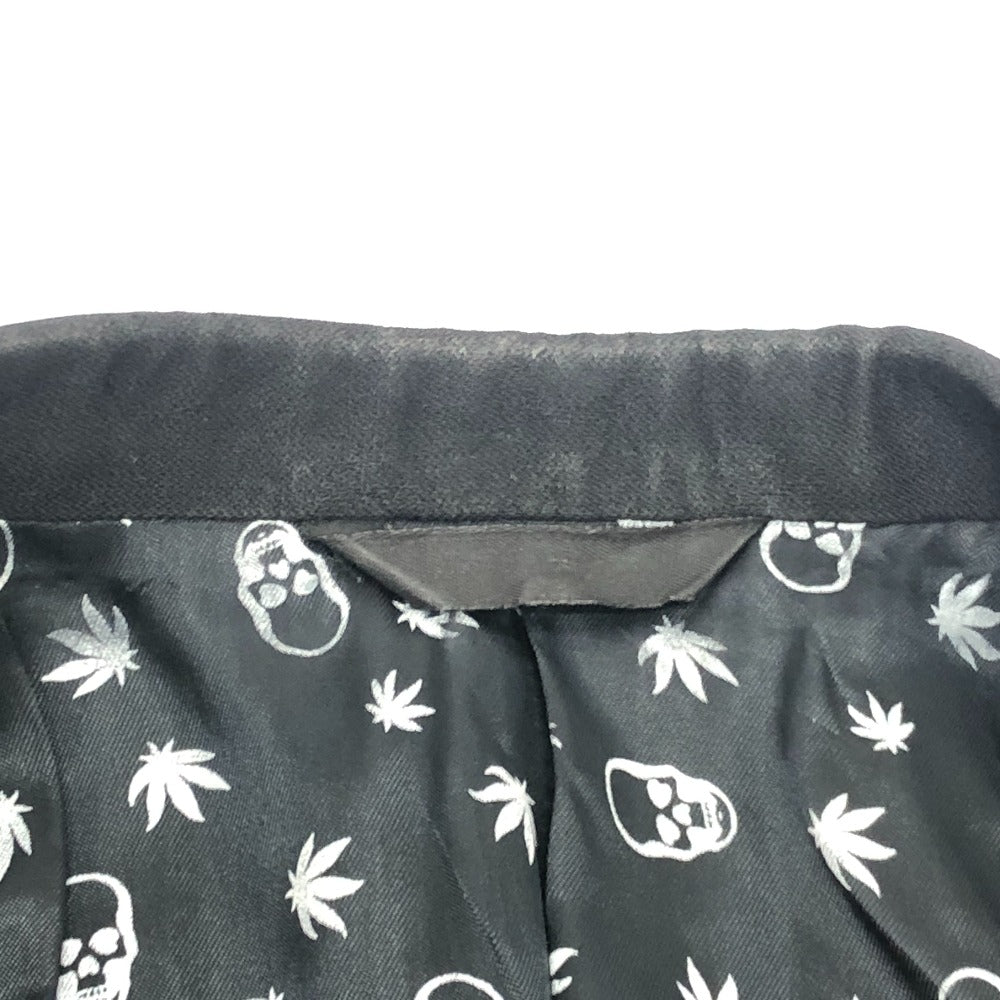 Lucien Pellat-Finet スカル 総柄 アパレル アウター 羽織り テーラードジャケット メンズ ブラック