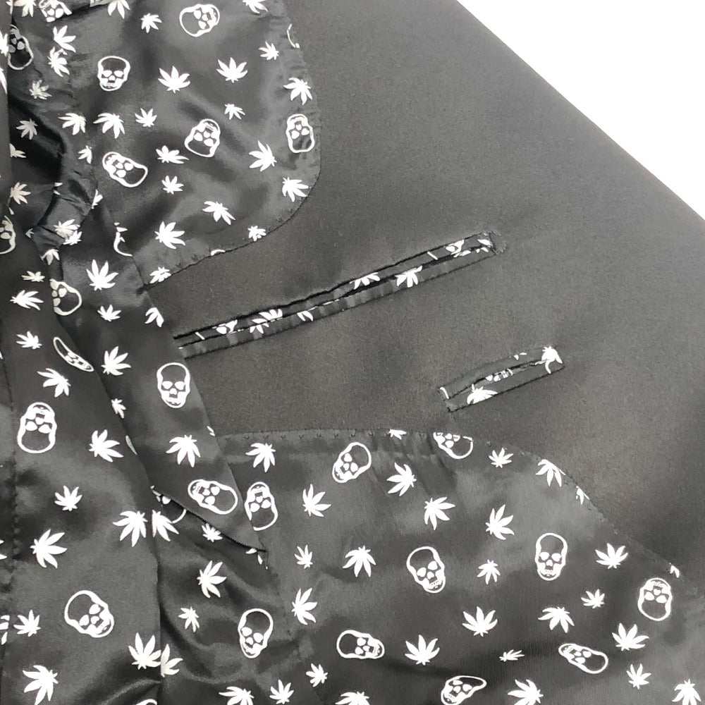 Lucien Pellat-Finet スカル 総柄 アパレル アウター 羽織り テーラードジャケット メンズ ブラック