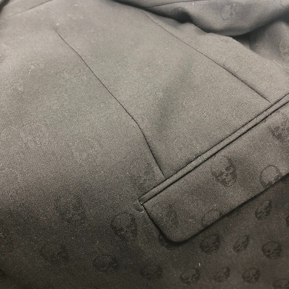 Lucien Pellat-Finet スカル 総柄 アパレル アウター 羽織り テーラードジャケット メンズ ブラック