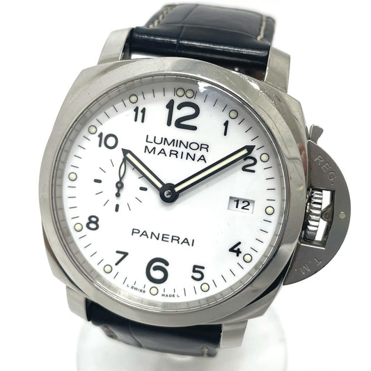 PANERAI PAM00499 ルミノール 1950 マリーナ 3DAYS アッチャイオ 自動巻 デイト 腕時計 SS メンズ