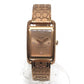 COACH CA.131.7.34.1803 Signature ALLIE Bangle Quartz Watch Wristwatch SS Gold Used
