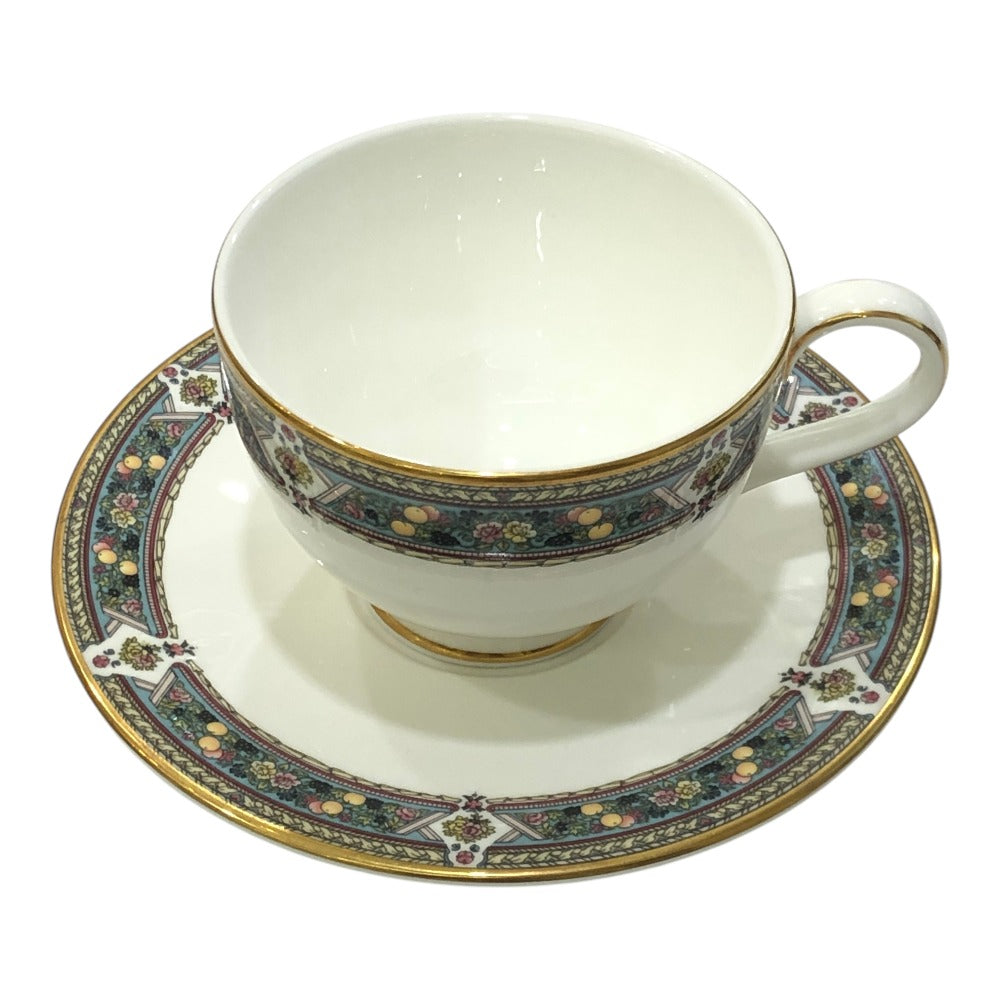 ROYAL DOULTON フルーツ＆花柄 プレストベリー 食器 カップ＆ソーサー ティーカップ 陶器 ユニセックス ホワイト