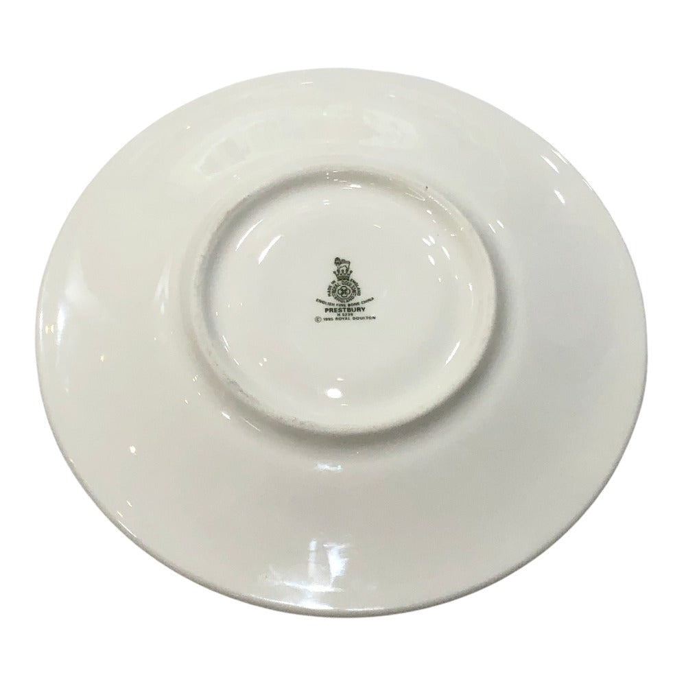 ROYAL DOULTON フルーツ＆花柄 プレストベリー 食器 カップ＆ソーサー ティーカップ 陶器 ユニセックス ホワイト