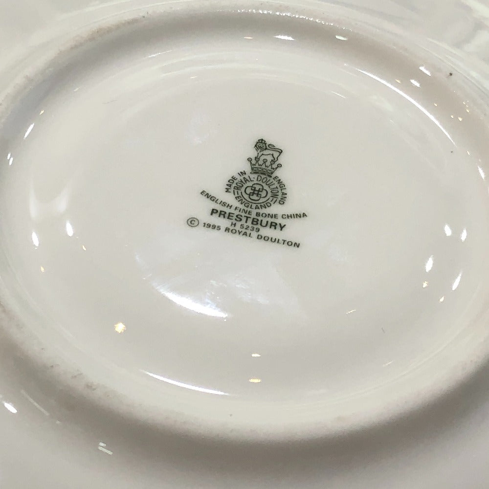 ROYAL DOULTON フルーツ＆花柄 プレストベリー 食器 カップ＆ソーサー ティーカップ 陶器 ユニセックス ホワイト