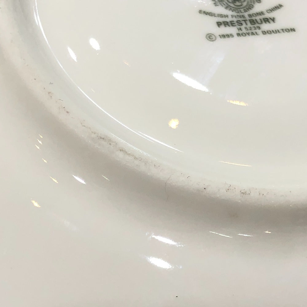 ROYAL DOULTON フルーツ＆花柄 プレストベリー 食器 カップ＆ソーサー ティーカップ 陶器 ユニセックス ホワイト