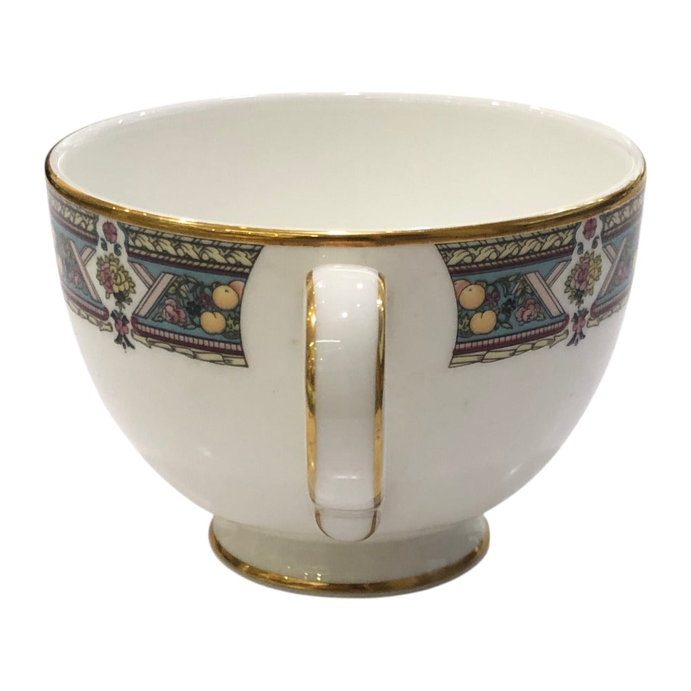 ROYAL DOULTON フルーツ＆花柄 プレストベリー 食器 カップ＆ソーサー ティーカップ 陶器 ユニセックス ホワイト