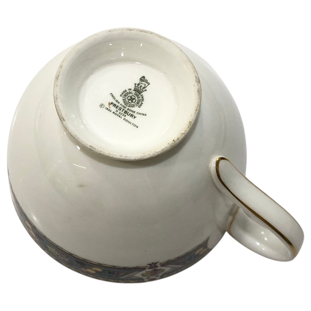 ROYAL DOULTON フルーツ＆花柄 プレストベリー 食器 カップ＆ソーサー ティーカップ 陶器 ユニセックス ホワイト