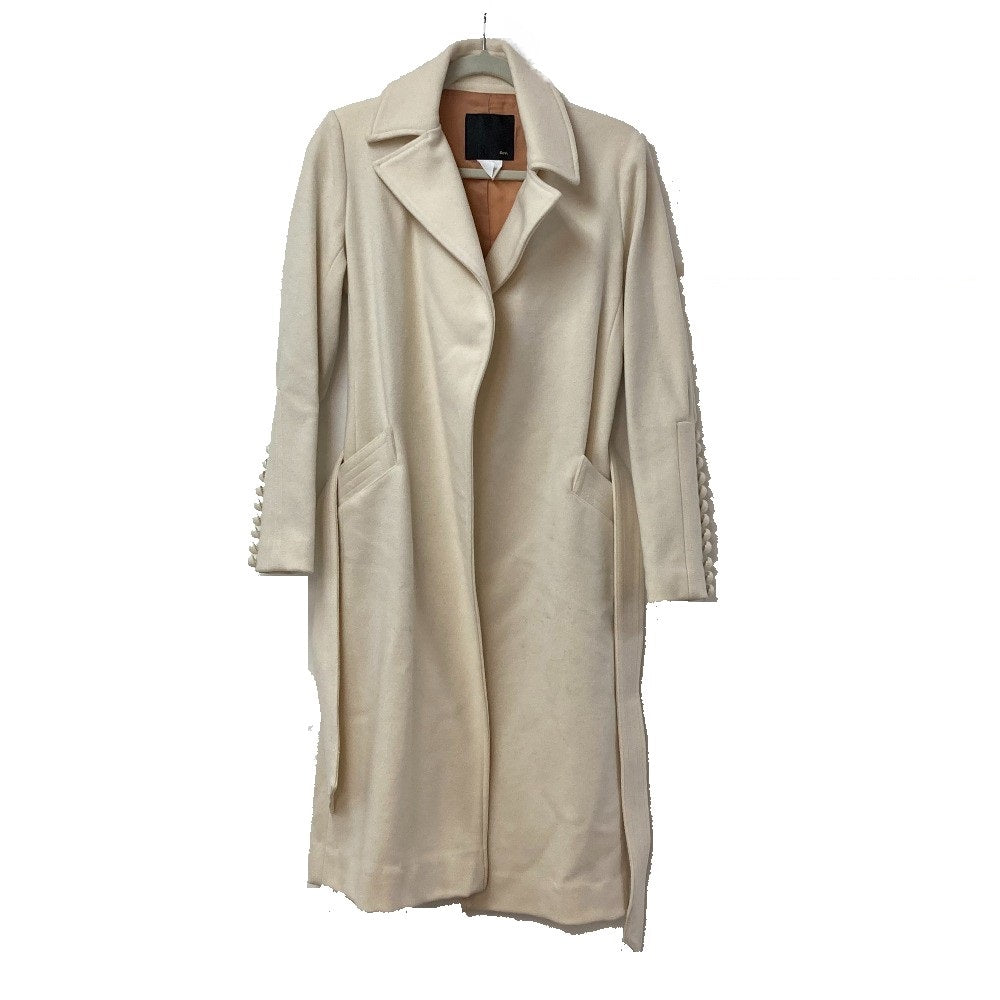 DOUBLE STANDARD CLOTHING sov Wool Apparel Outerwear Long Coat Women's Ivory