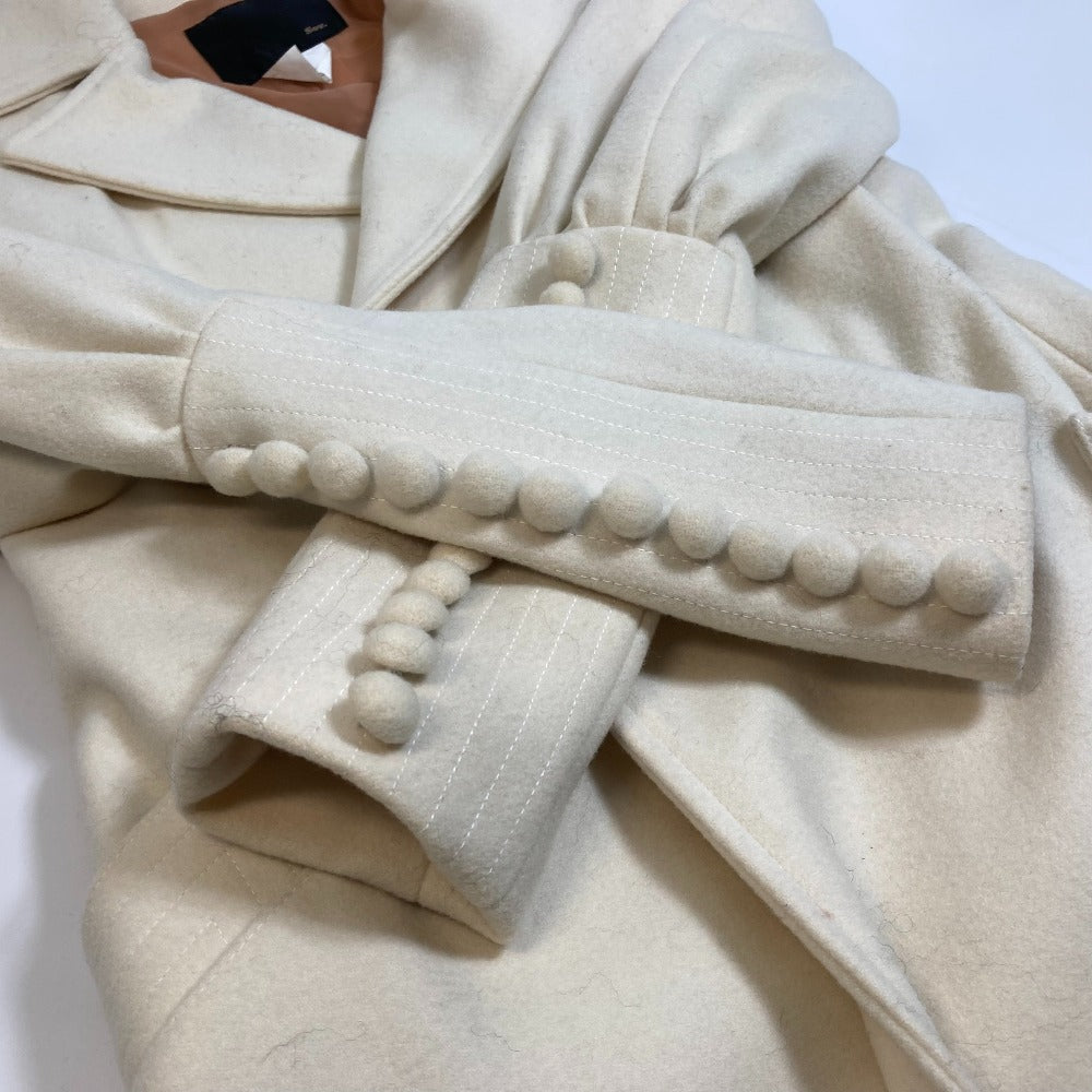 DOUBLE STANDARD CLOTHING sov Wool Apparel Outerwear Long Coat Women's Ivory