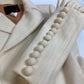 DOUBLE STANDARD CLOTHING sov Wool Apparel Outerwear Long Coat Women's Ivory