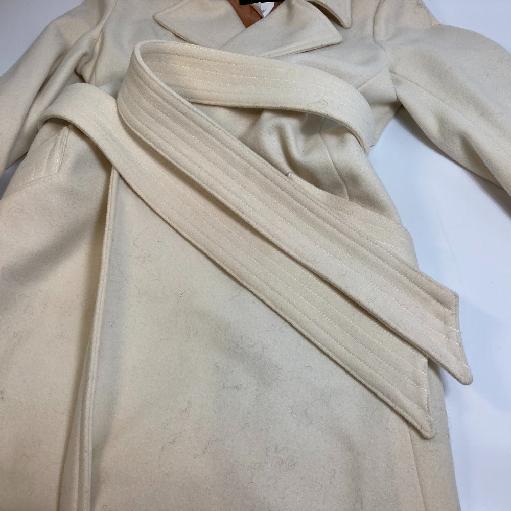 DOUBLE STANDARD CLOTHING sov Wool Apparel Outerwear Long Coat Women's Ivory