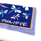 PATEK PHILIPPE All-Over Print Bath Towel, Interior Throw, Blanket, Cotton, Unisex, Blue