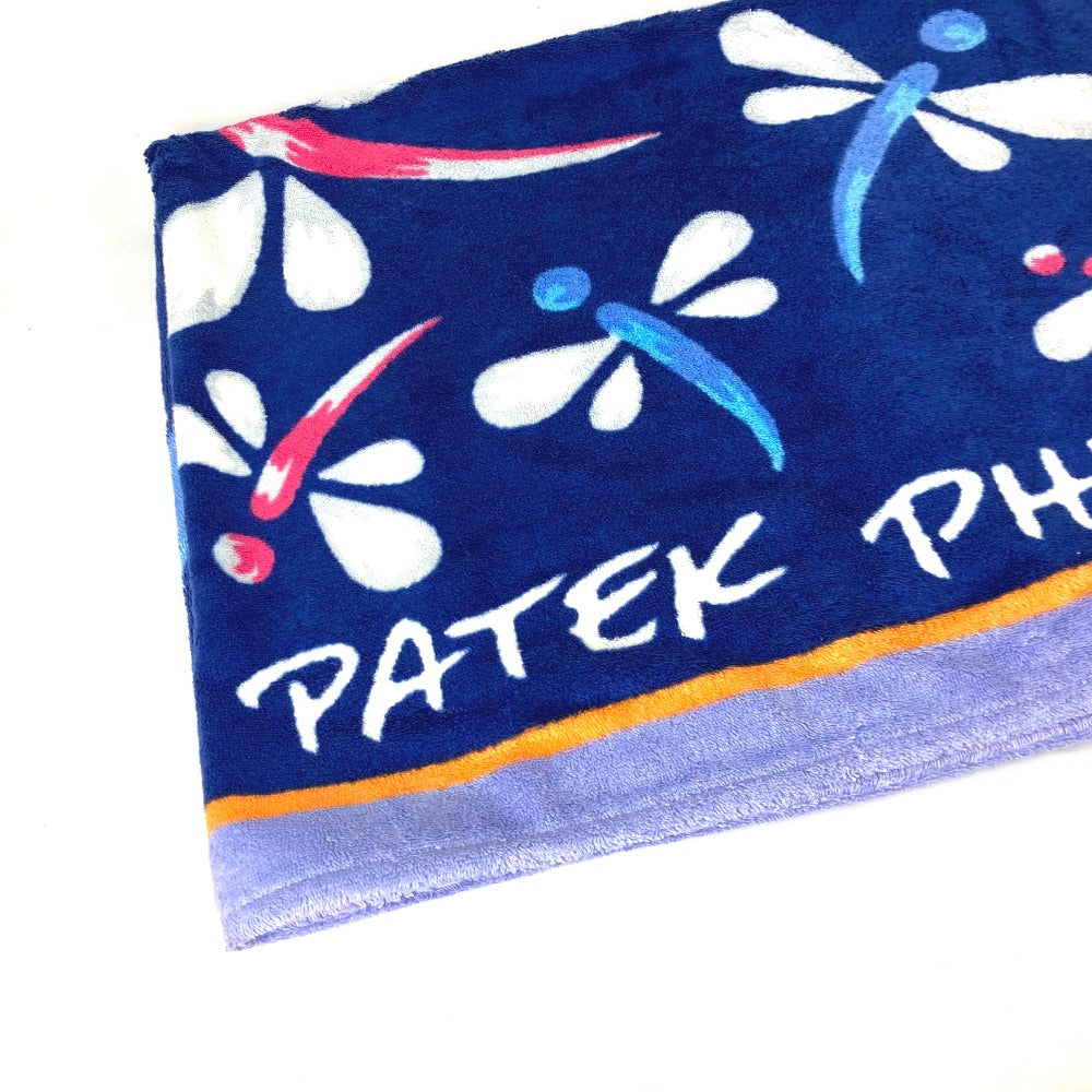 PATEK PHILIPPE All-Over Print Bath Towel, Interior Throw, Blanket, Cotton, Unisex, Blue