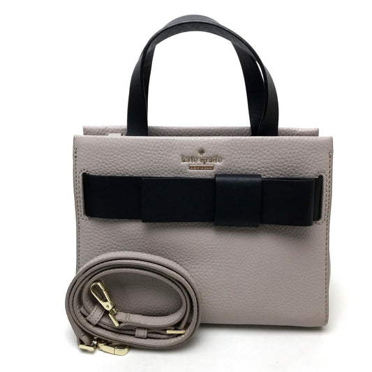 Kate Spade PXRU6082 Poplar Street 2-Way Shoulder/Handbag, Women's Leather, Gray/Black